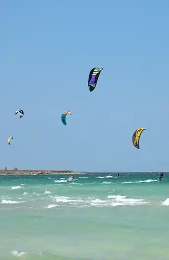 Kitesurf et plage